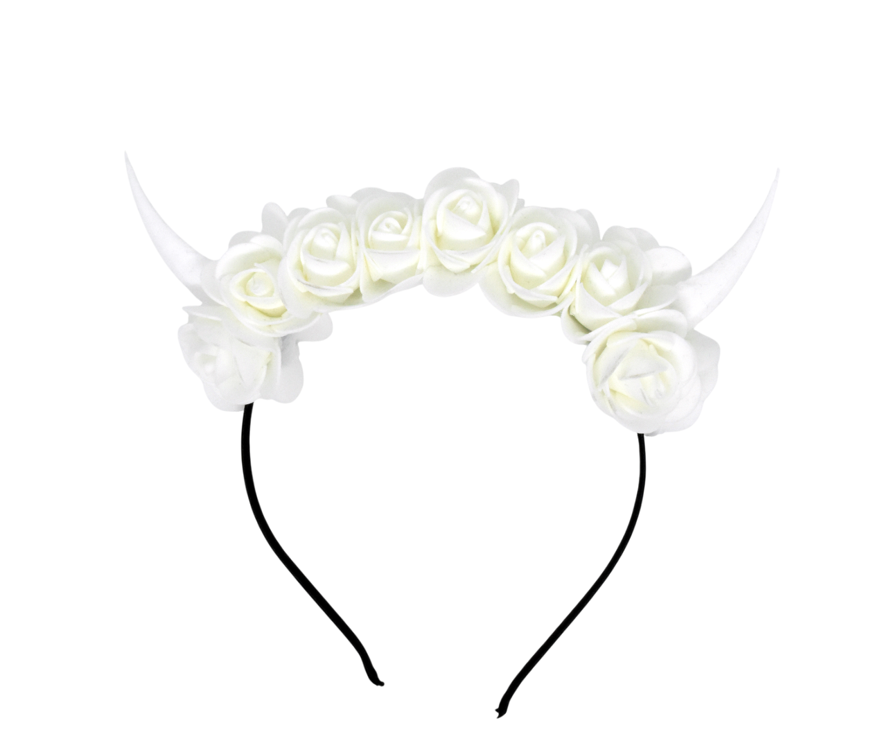 Gothic Horn Flower Headband