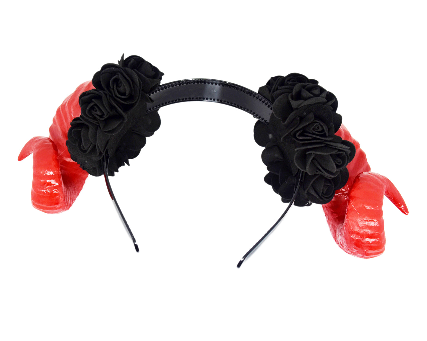 Cosplay Floral Ram Horns Headband
