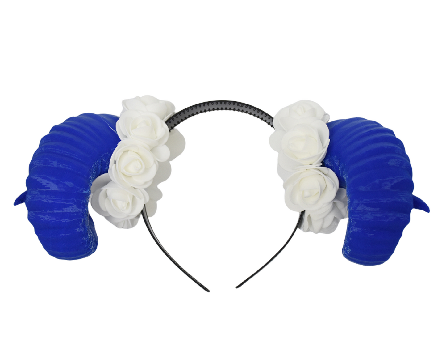 Cosplay Floral Ram Horns Headband