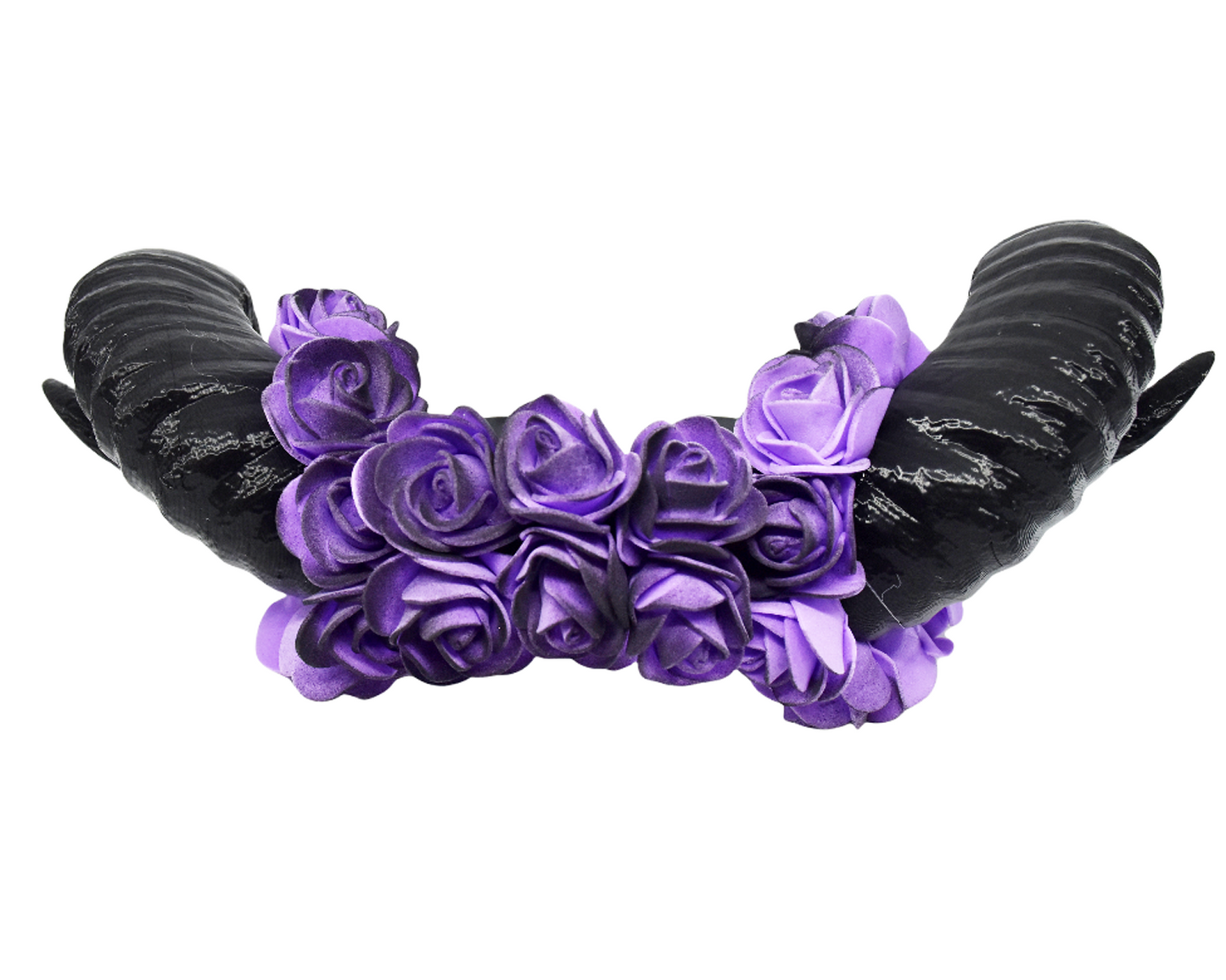 Cosplay Floral Ram Horns Headband