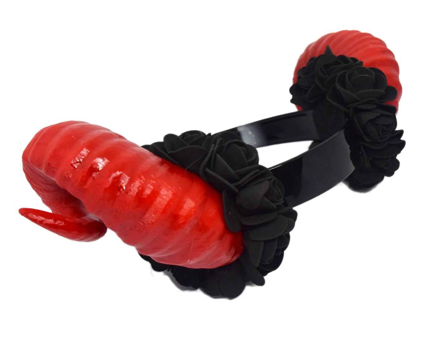 Cosplay Floral Ram Horns Headband