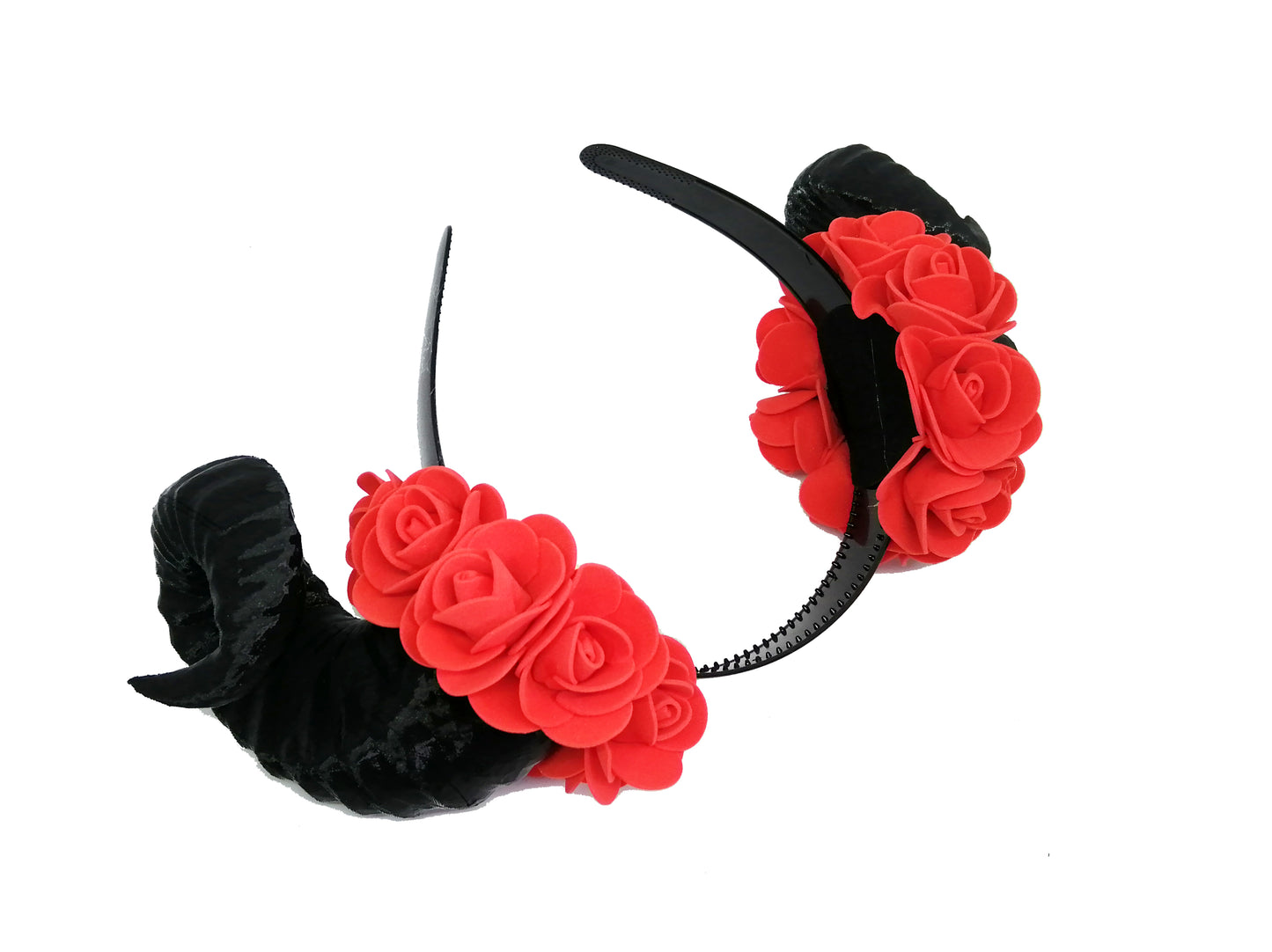 Cosplay Floral Ram Horns Headband