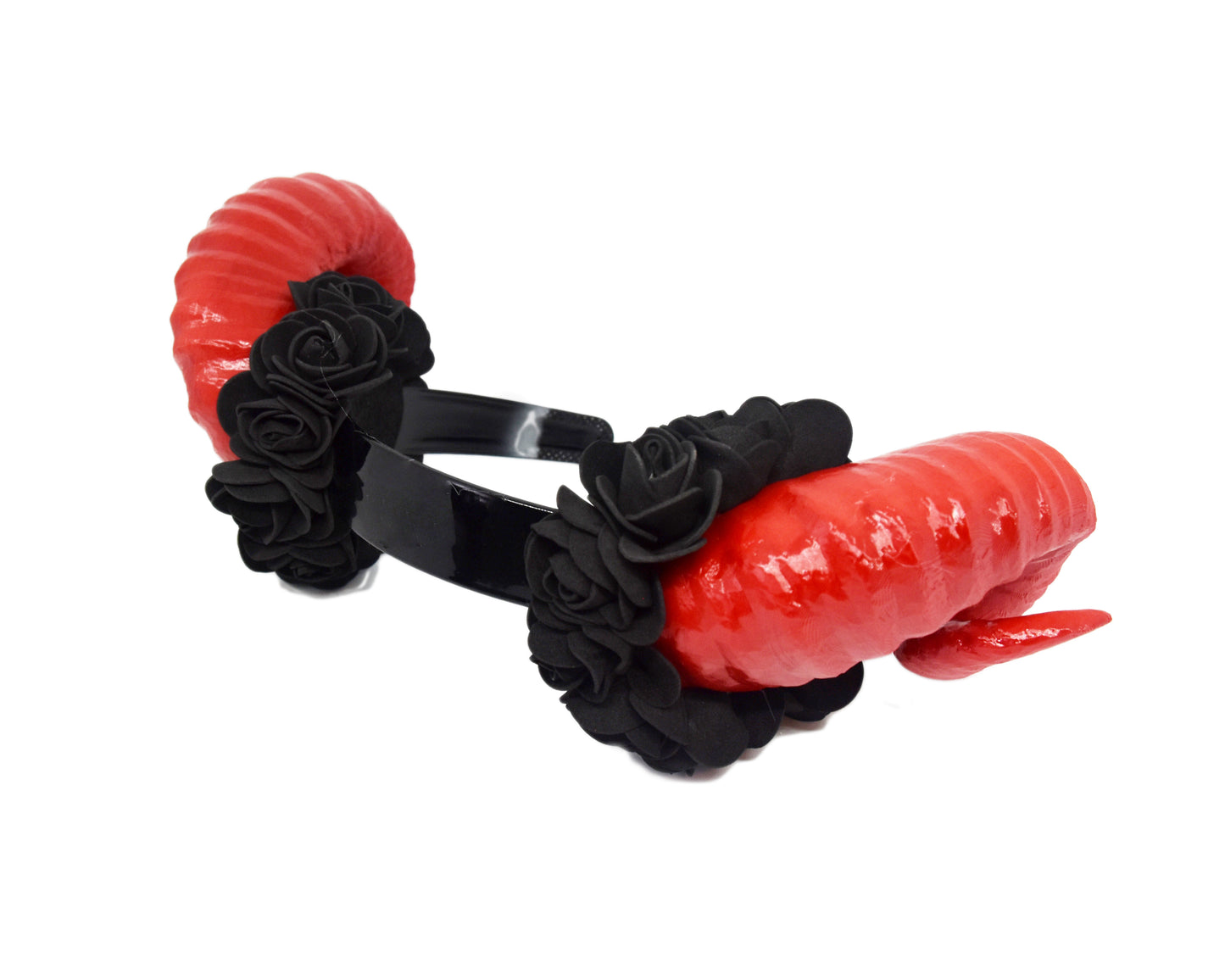 Cosplay Floral Ram Horns Headband