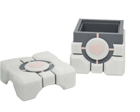 Portal Companion Cube Gift & Ring Box