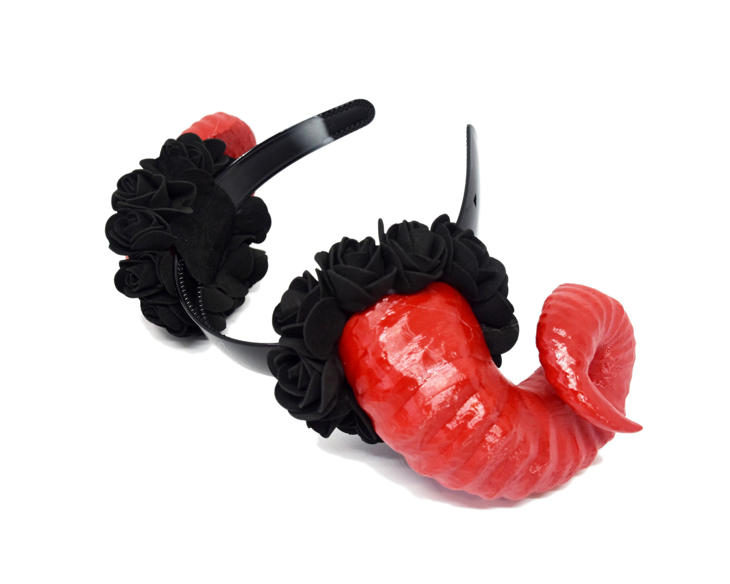 Cosplay Floral Ram Horns Headband