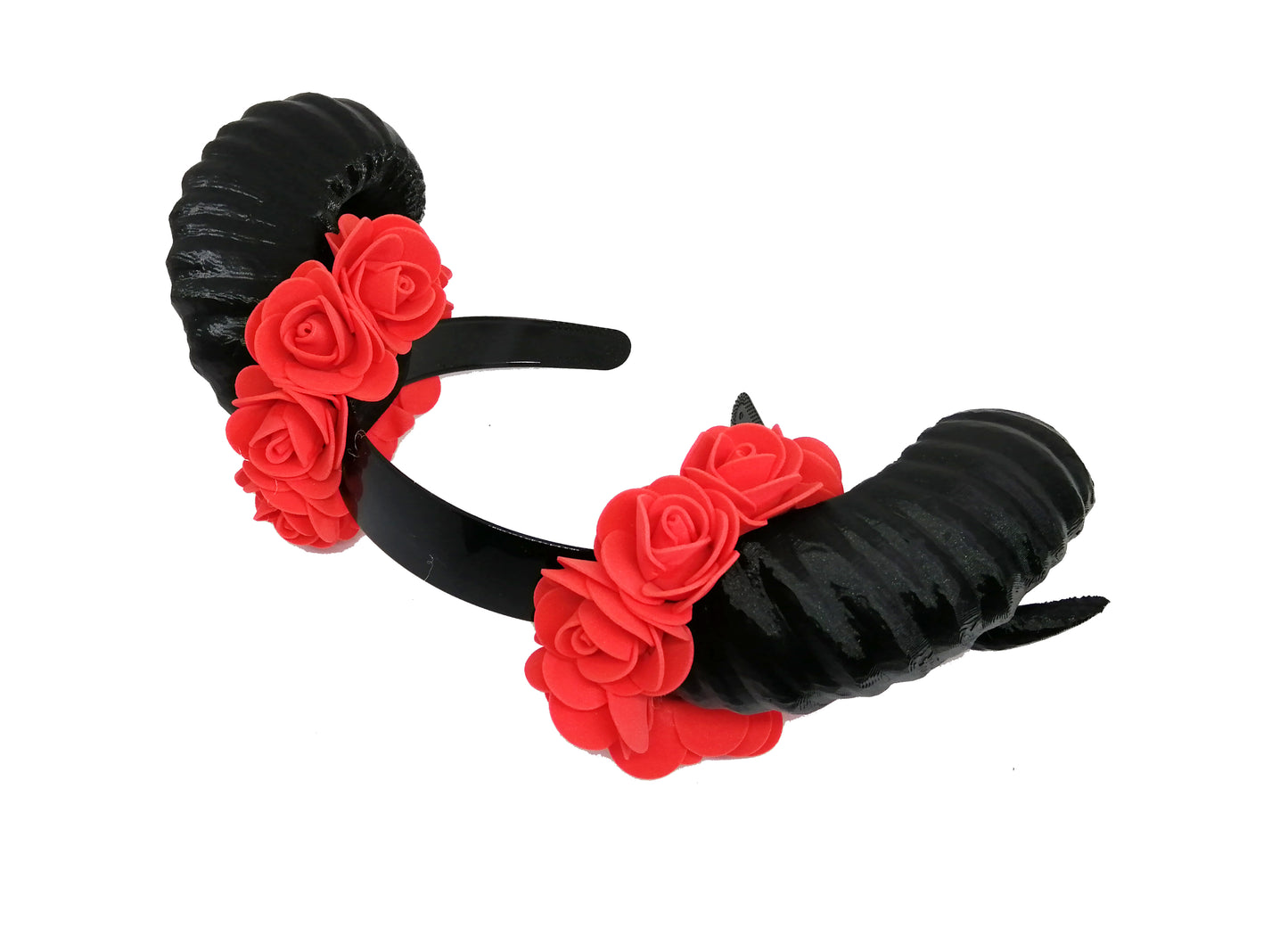 Cosplay Floral Ram Horns Headband