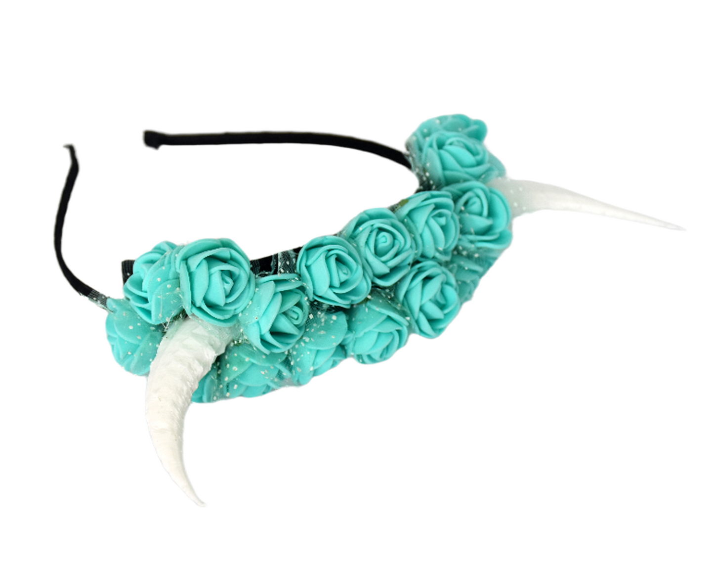 Gothic Horn Flower Headband