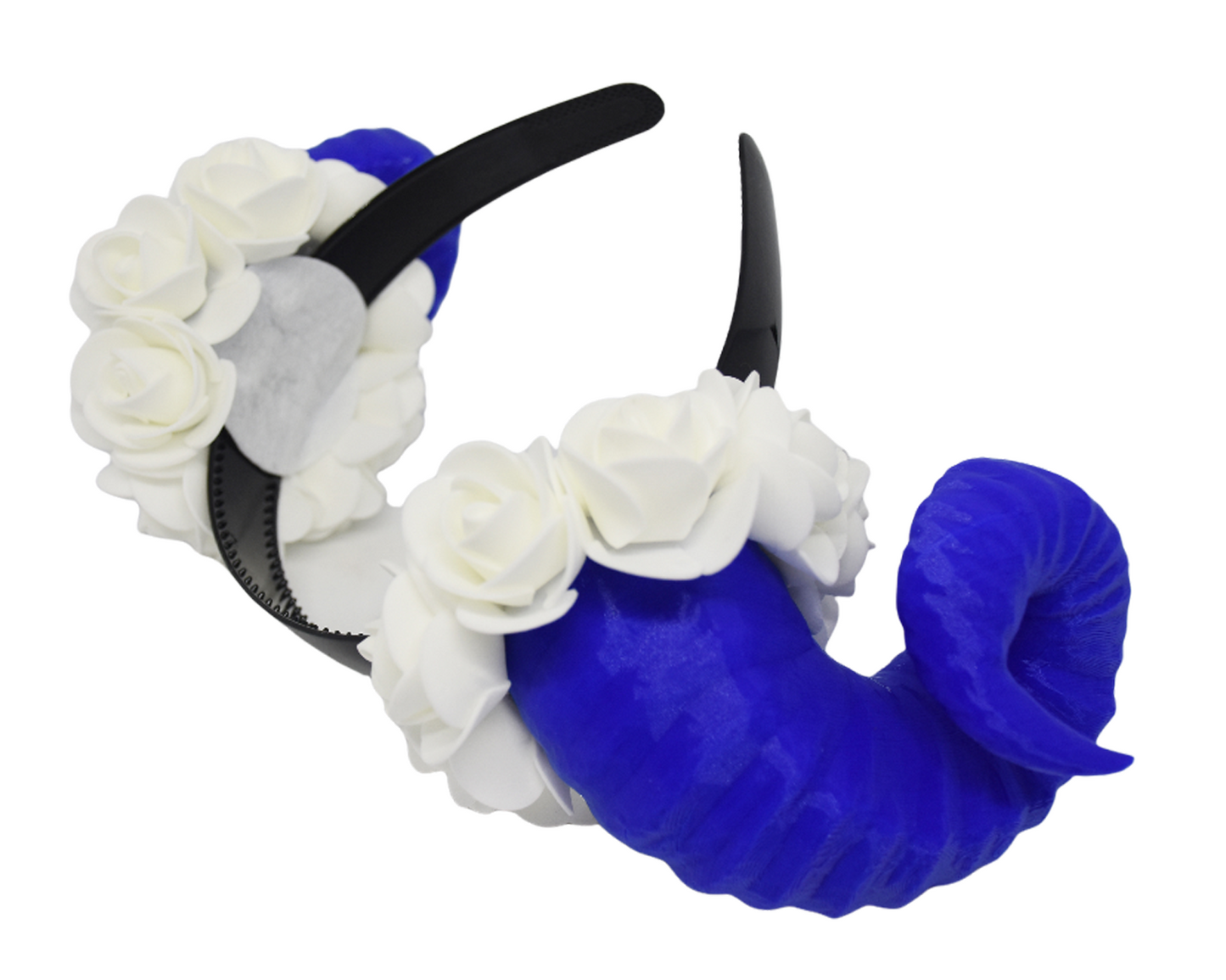 Cosplay Floral Ram Horns Headband