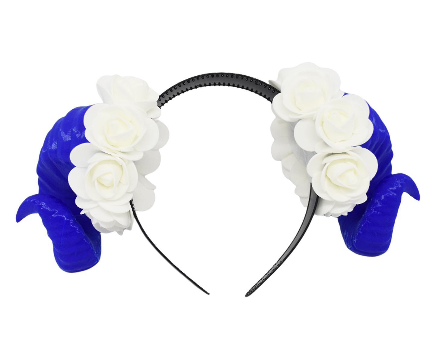 Cosplay Floral Ram Horns Headband