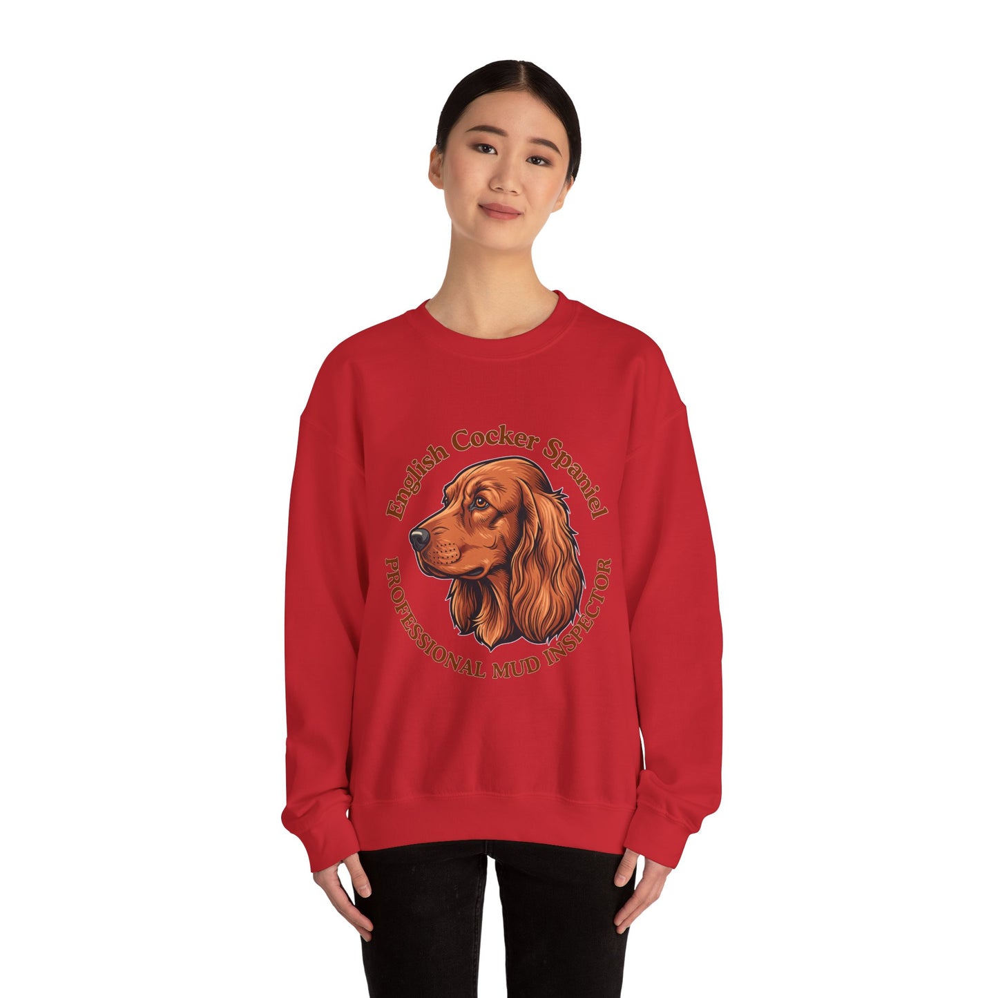 Funny English Cocker Spaniel Sweatshirt, Mud Inspector Shirt, Field Spaniel Mom Crewneck, Bird Dog Dad Gift, Working Cocker, Hunting Dog