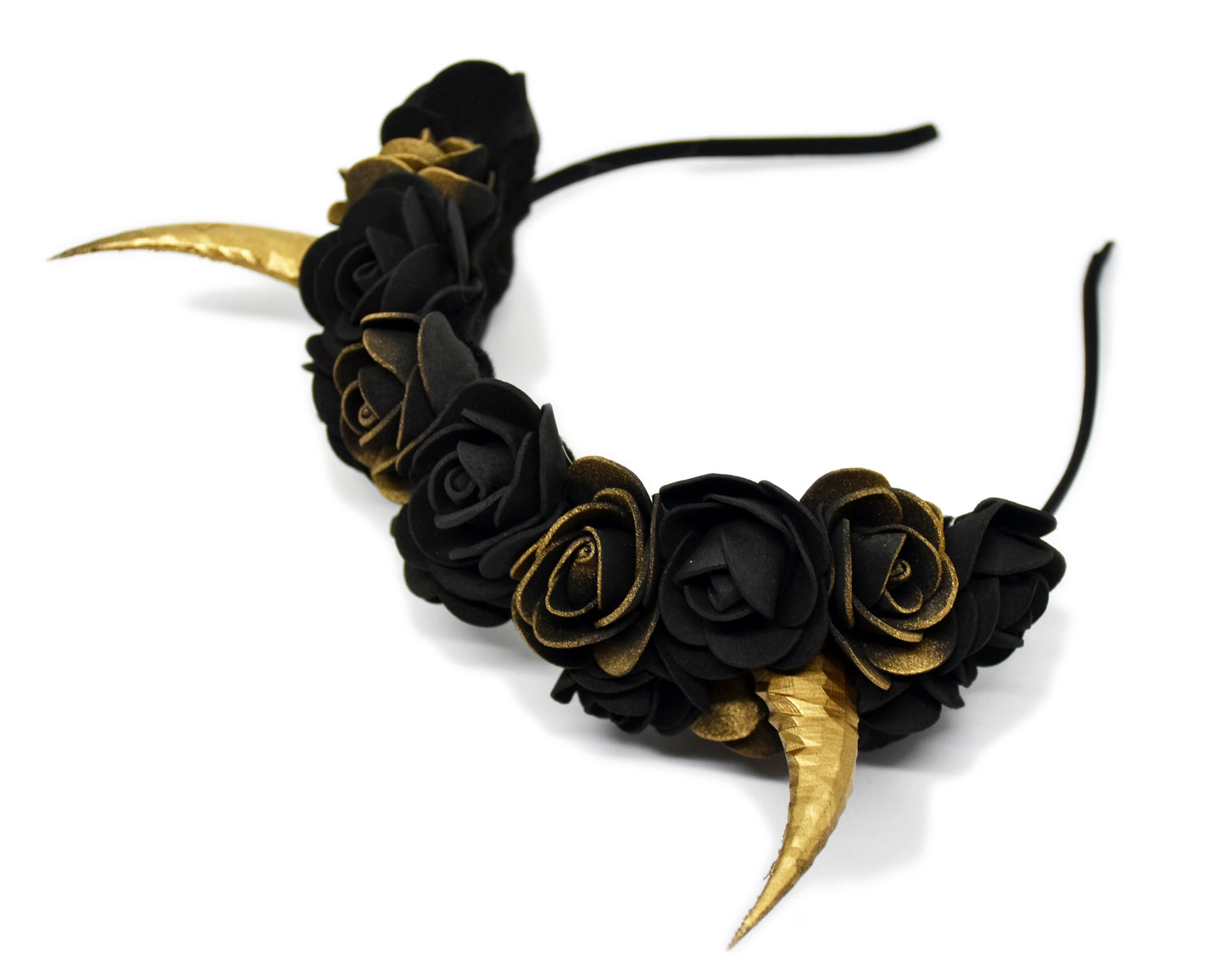 Gothic Horn Flower Headband