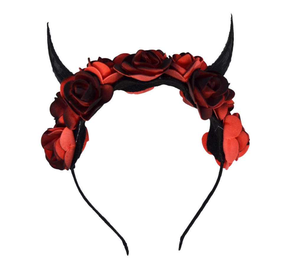 Gothic Horn Flower Headband