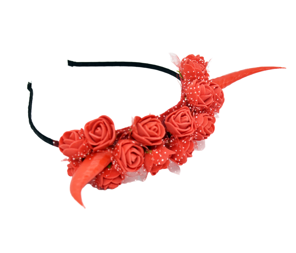 Gothic Horn Flower Headband
