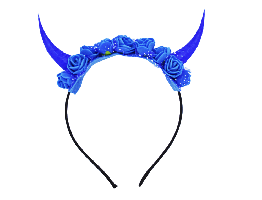 Gothic Horn Flower Headband