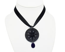 Load image into Gallery viewer, Yennefer necklace with rhinestones (eco resin)
