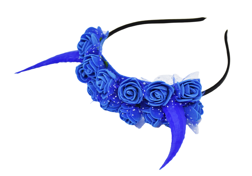 Gothic Horn Flower Headband