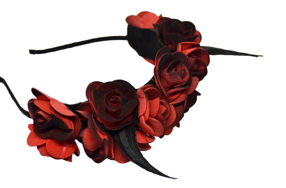 Gothic Horn Flower Headband