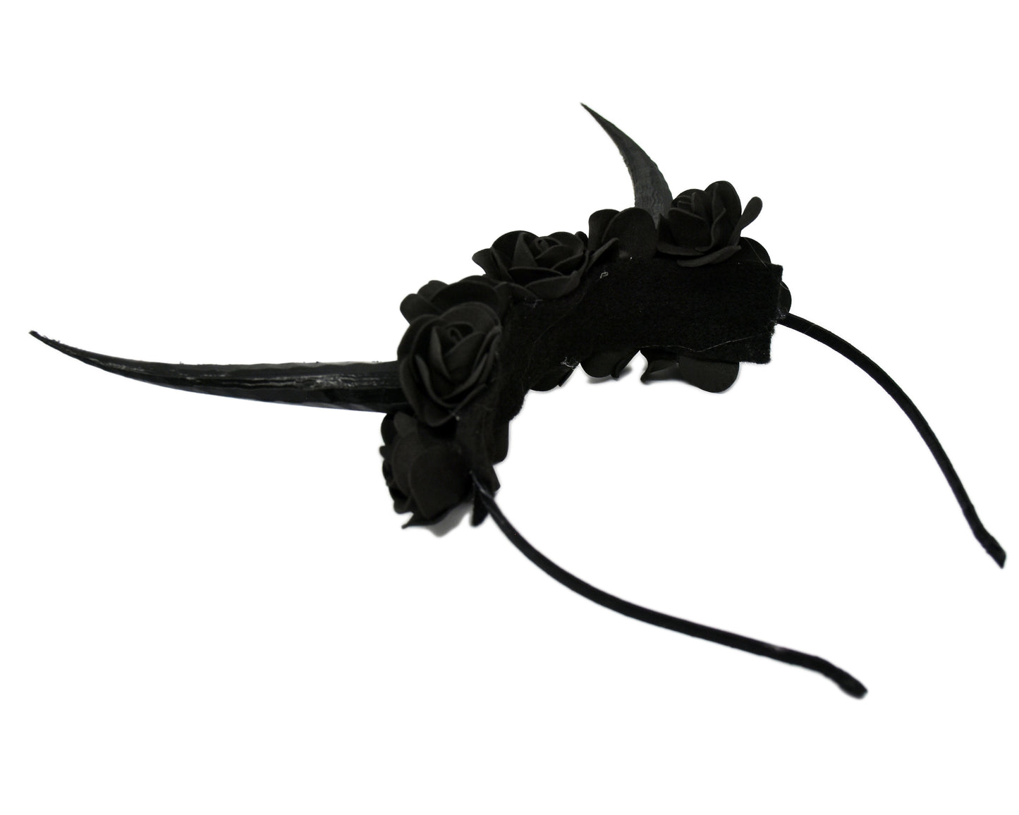Black Demon Horns Headband