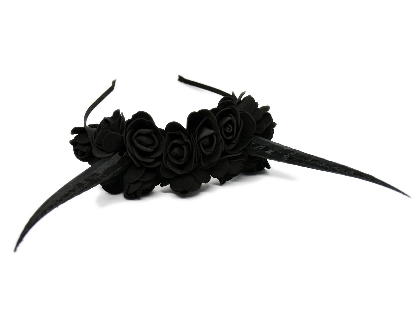 Black Demon Horns Headband
