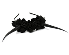 Load image into Gallery viewer, Black Demon Horns Headband
