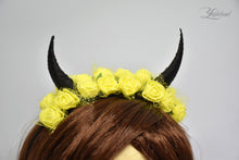 Load image into Gallery viewer, Demon Horns Headband - yellow

