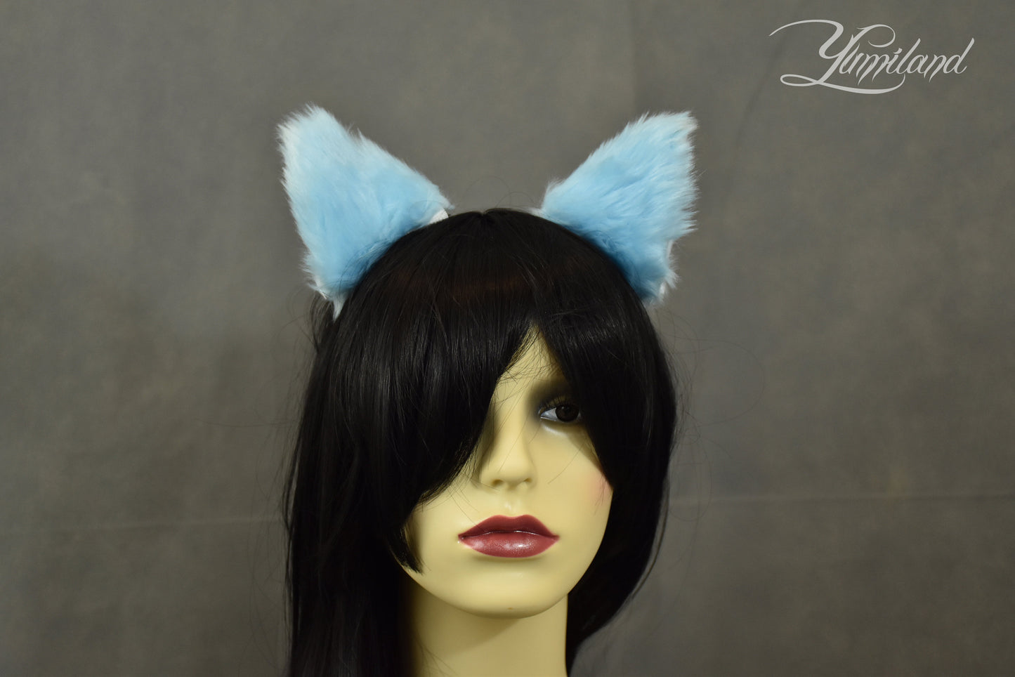 Huge cute blue cat ears