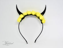Load image into Gallery viewer, Demon Horns Headband - yellow
