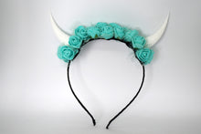 Load image into Gallery viewer, Demon Horns Headband - teal
