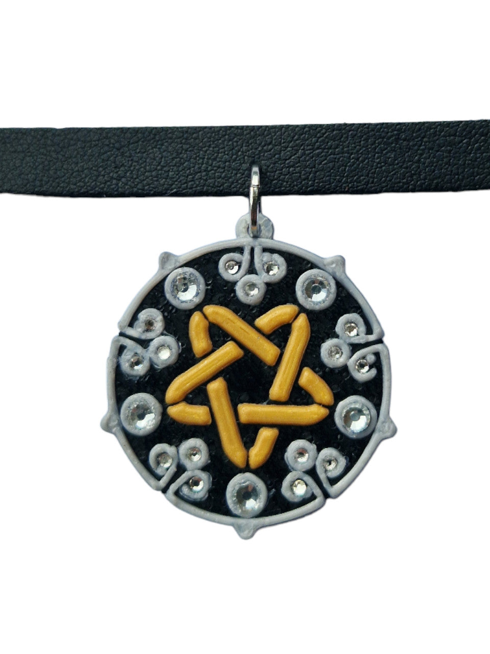 Yennefer cosplay necklace with rhinestones