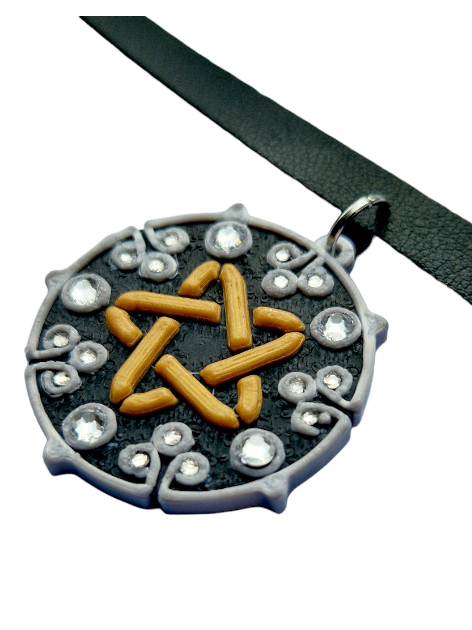 Yennefer cosplay necklace with rhinestones