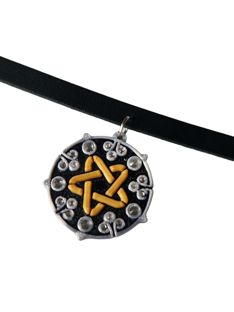 Yennefer cosplay necklace with rhinestones