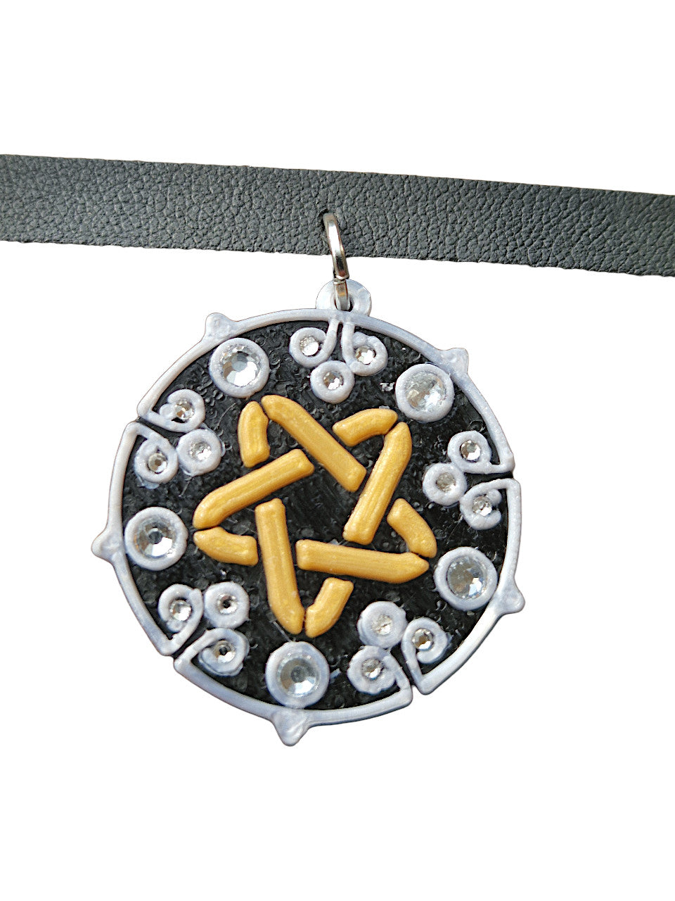 Yennefer cosplay necklace with rhinestones