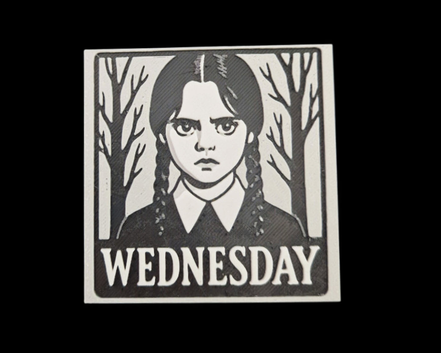 Wednesday-Inspired Fridge Magnet Set – Gothic Addams Family Decor (Set of 4)