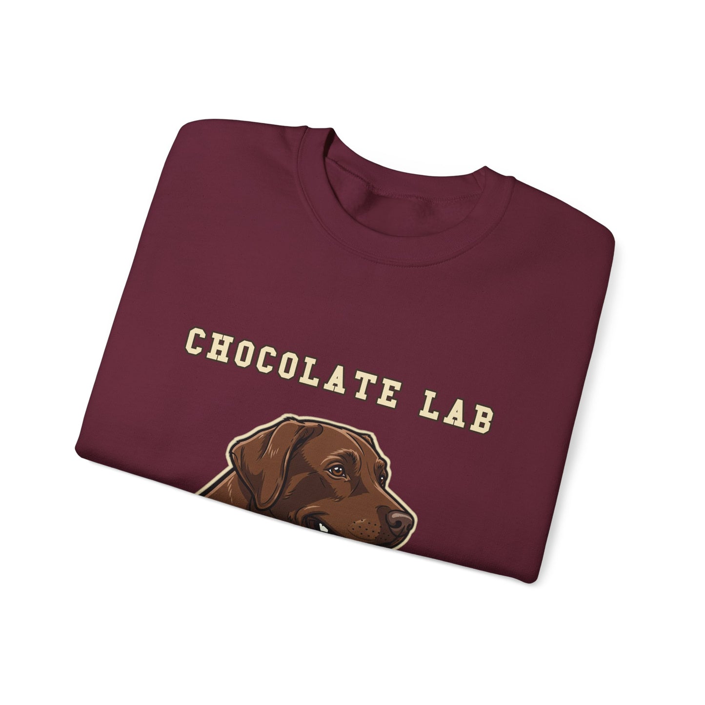 Chocolate Labrador Sweatshirt, Chocolate Lab Dog Mom Crewneck, Funny Retriever Gift, Rich Chocolate Brown Dog Shirt, Dog Lover Top