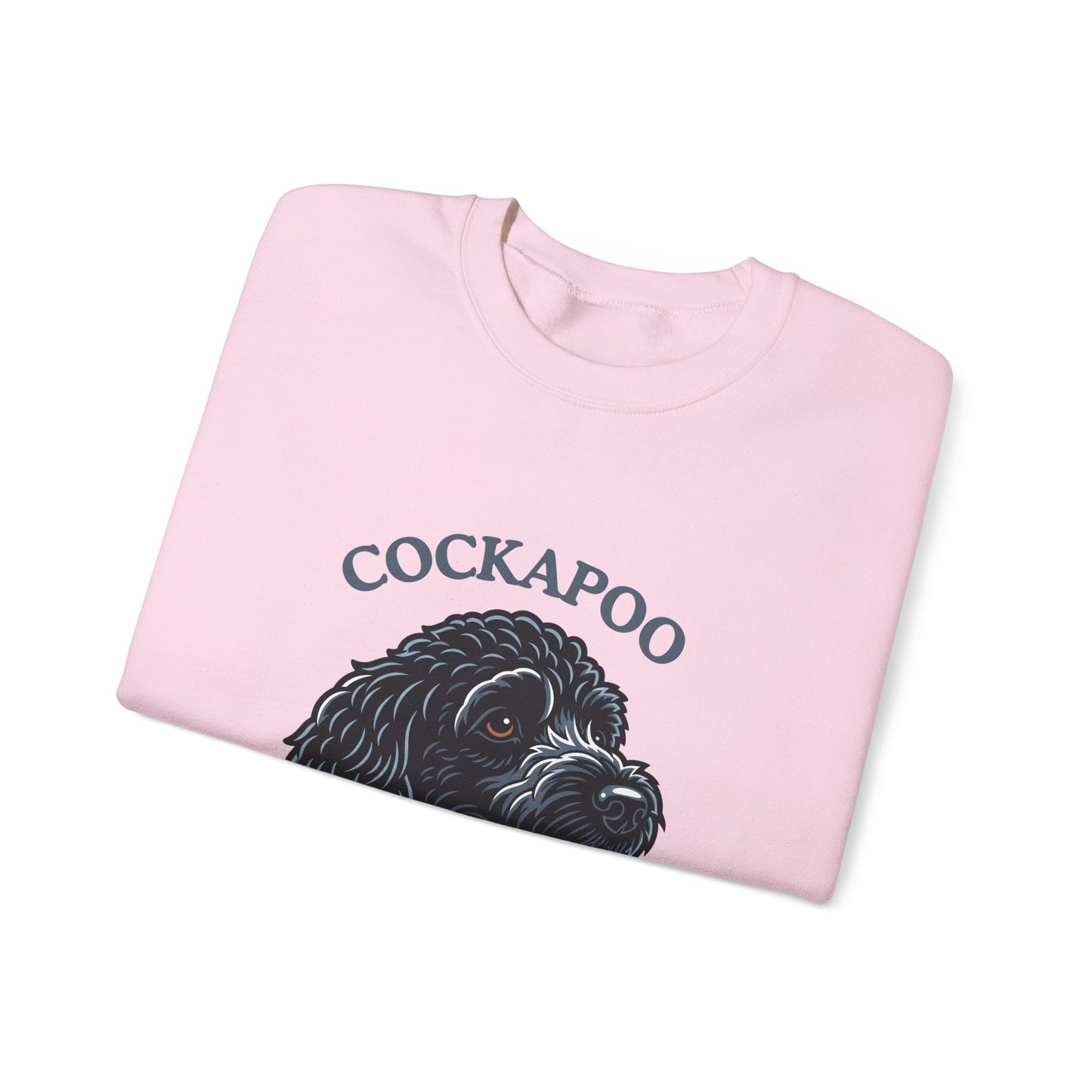Black Cockapoo Chief Happiness Officer Sweatshirt, Dog Lover Crewneck, Cute Cockapoo Gift for Pet Parents