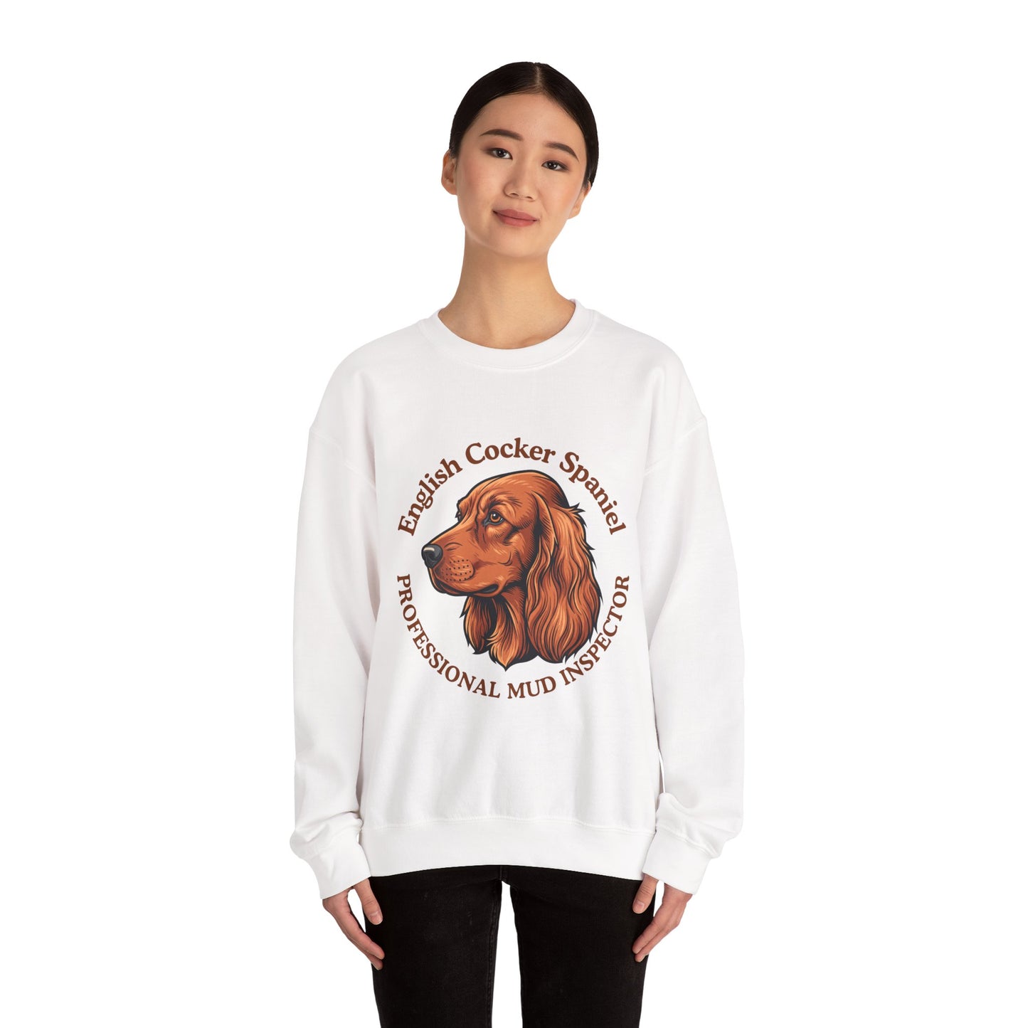Funny English Cocker Spaniel Sweatshirt, Mud Inspector Shirt, Field Spaniel Mom Crewneck, Bird Dog Dad Gift, Working Cocker, Hunting Dog