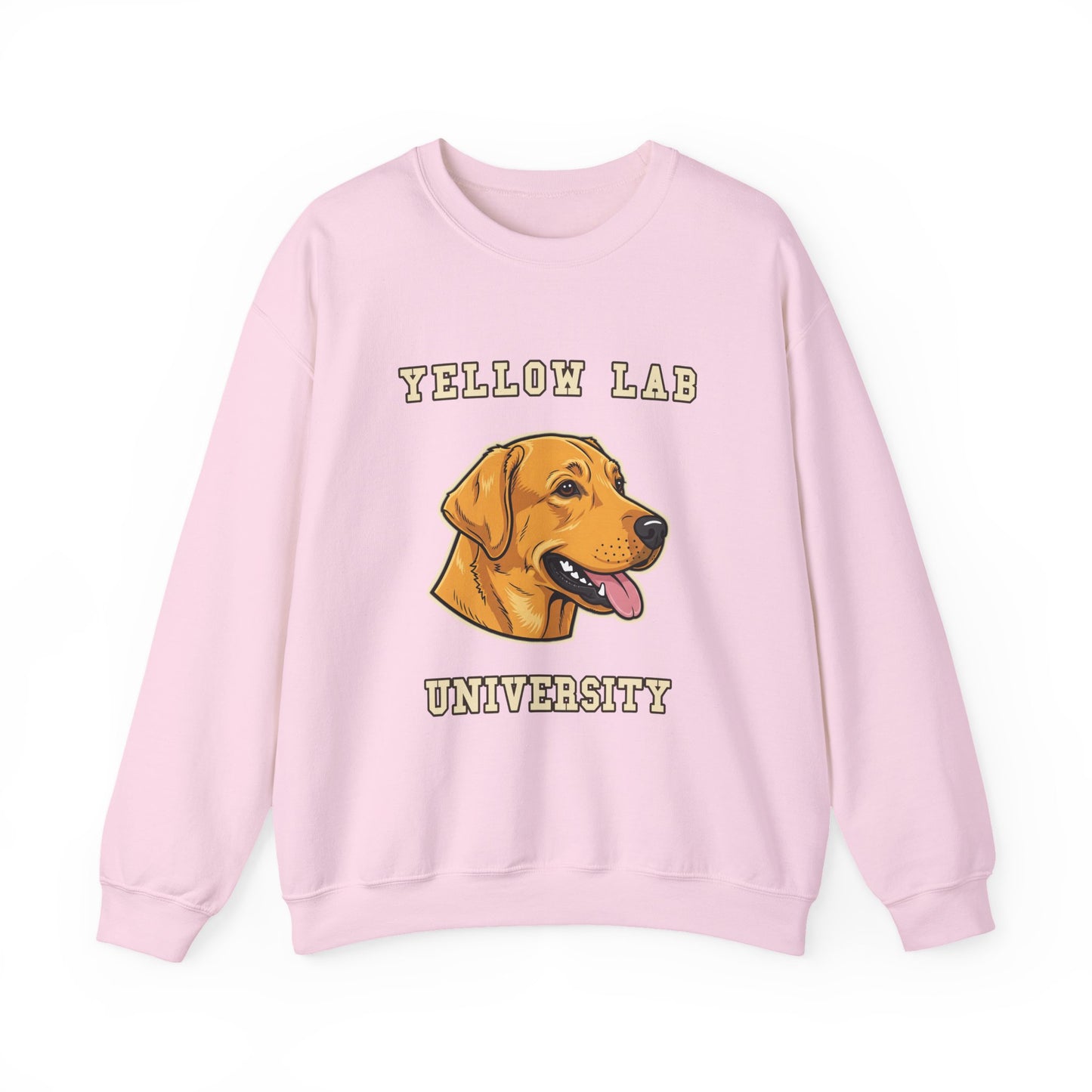 Labrador Sweatshirt, Yellow Lab Crewneck in Golden Yellow