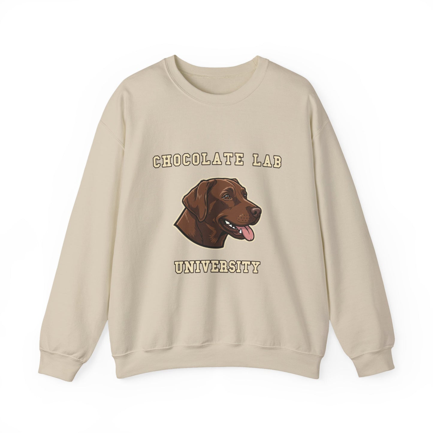 Chocolate Labrador Sweatshirt, Chocolate Lab Dog Mom Crewneck, Funny Retriever Gift, Rich Chocolate Brown Dog Shirt, Dog Lover Top