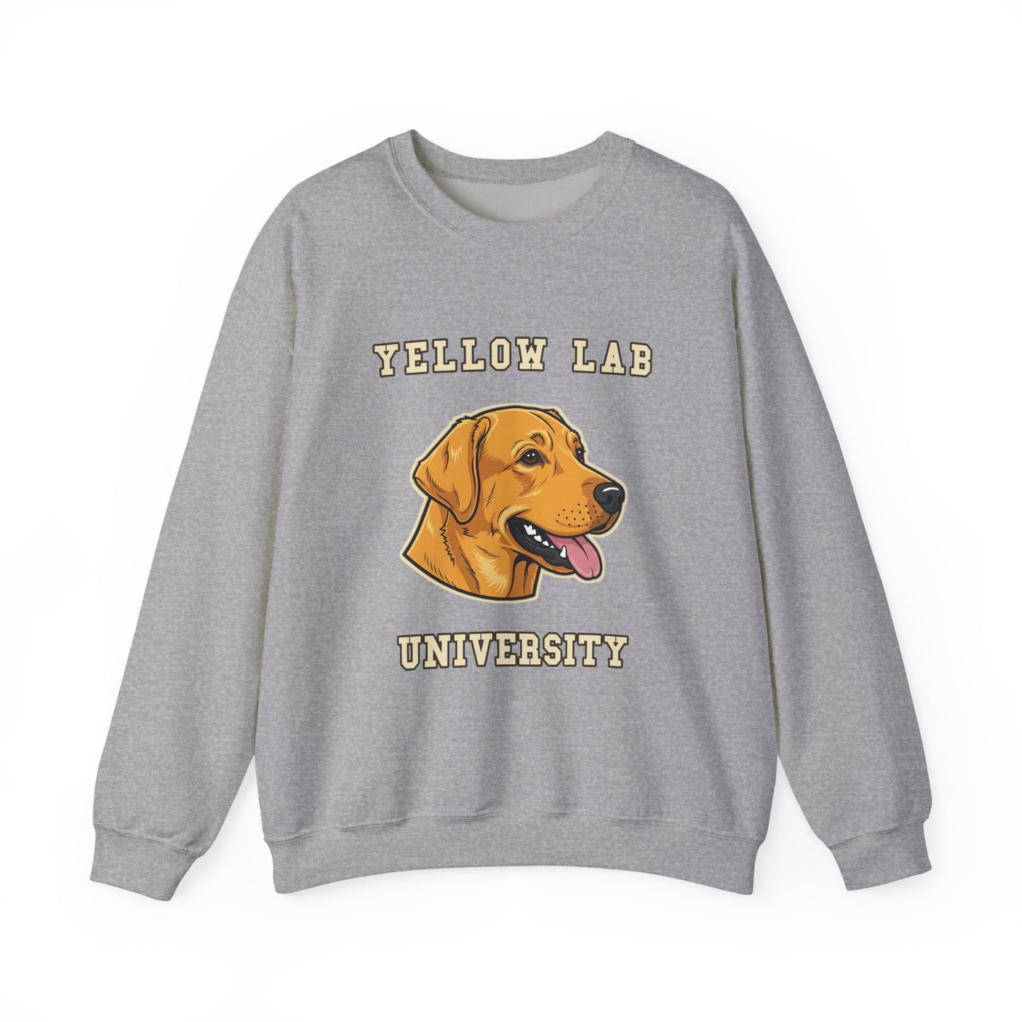 Labrador Sweatshirt, Yellow Lab Crewneck in Golden Yellow