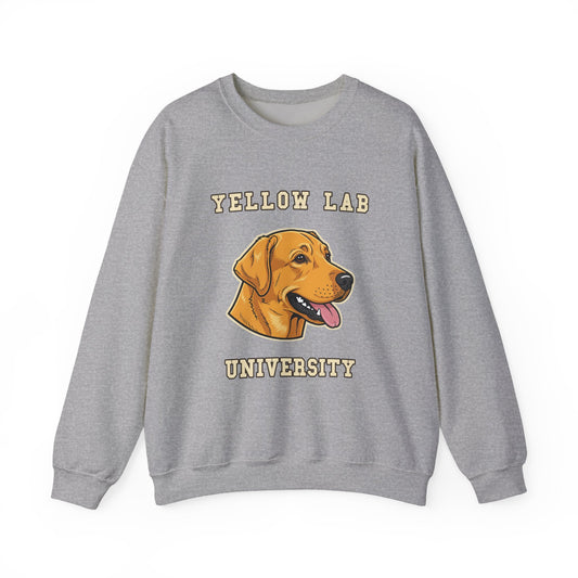 Labrador Sweatshirt, Yellow Lab Crewneck in Golden Yellow