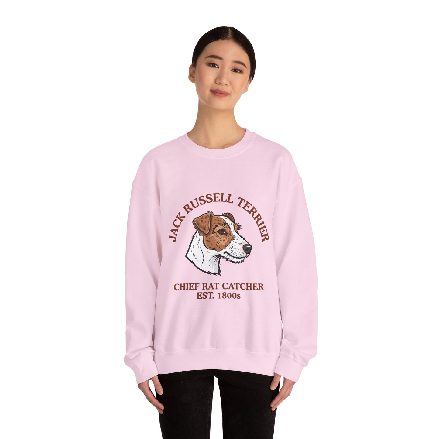 Funny Jack Russell Terrier Sweatshirt, JRT Mom Gift, Chief Rat Catcher Shirt, Parson Russell Crewneck, Vintage Farm Dog, Mens Dog Dad