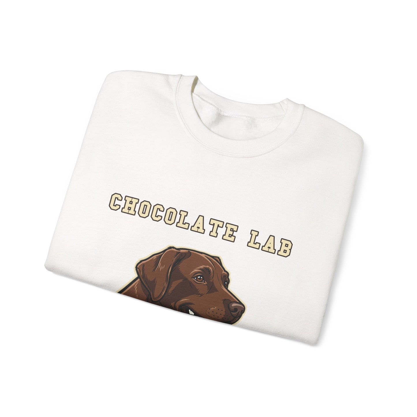 Chocolate Labrador Sweatshirt, Chocolate Lab Dog Mom Crewneck, Funny Retriever Gift, Rich Chocolate Brown Dog Shirt, Dog Lover Top