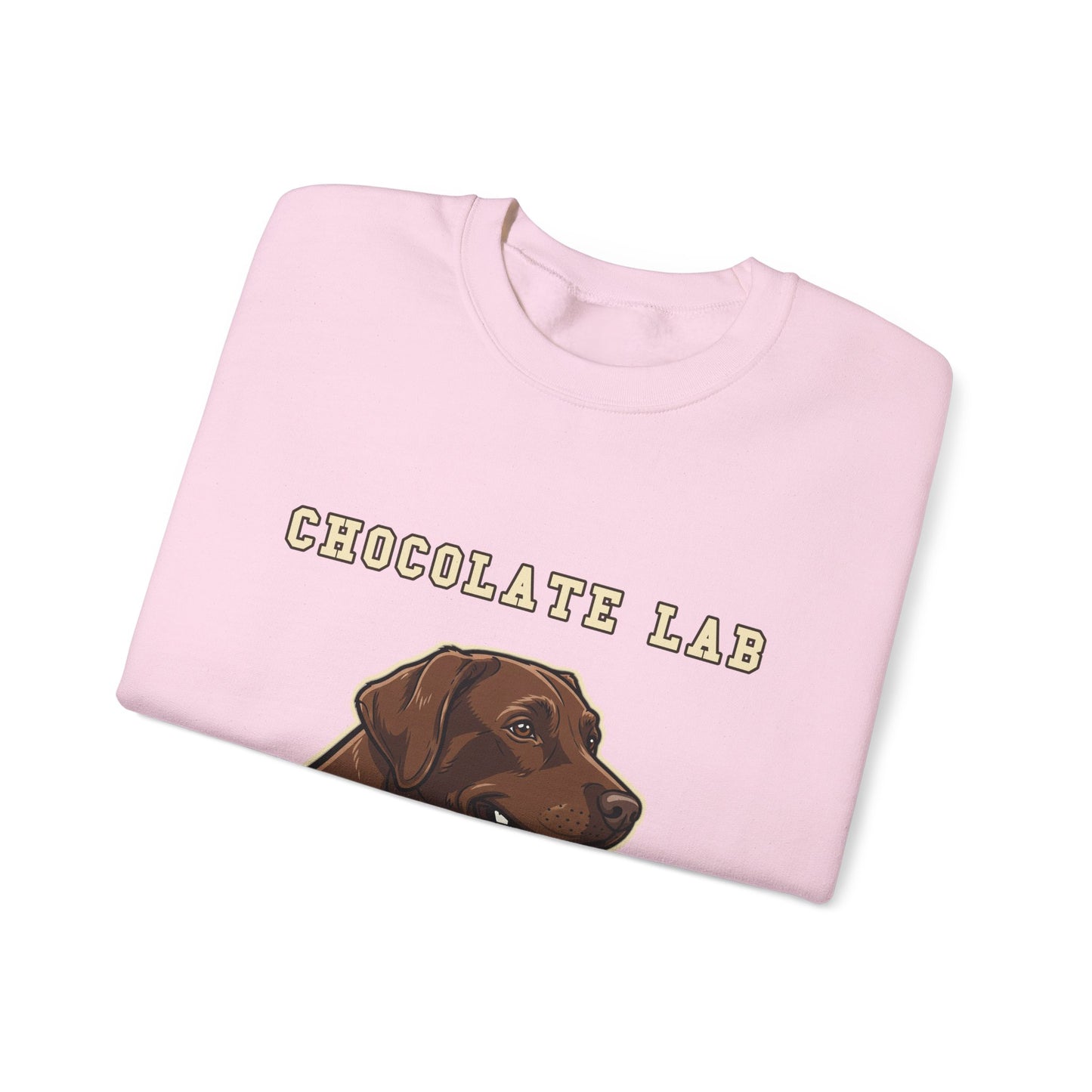 Chocolate Labrador Sweatshirt, Chocolate Lab Dog Mom Crewneck, Funny Retriever Gift, Rich Chocolate Brown Dog Shirt, Dog Lover Top