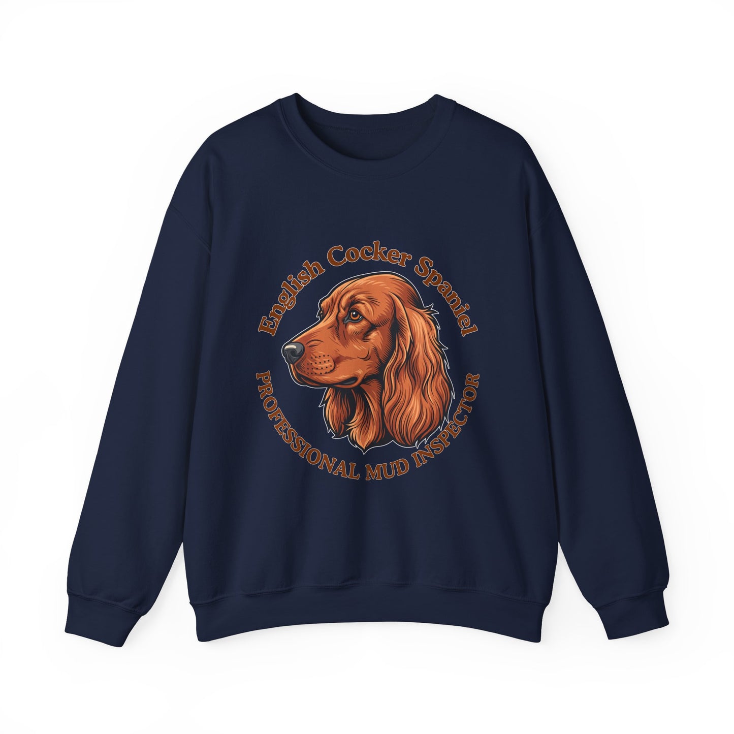 Funny English Cocker Spaniel Sweatshirt, Mud Inspector Shirt, Field Spaniel Mom Crewneck, Bird Dog Dad Gift, Working Cocker, Hunting Dog