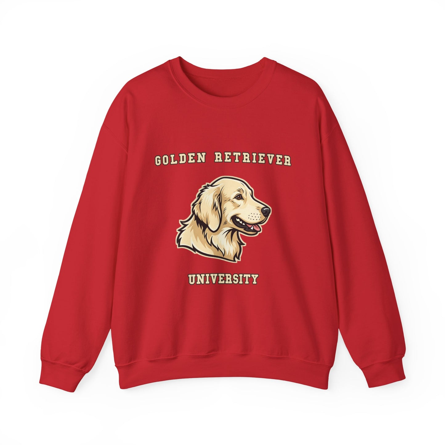 English Cream Golden Retriever Sweatshirt, Cream Golden Crewneck in Platinum Cream