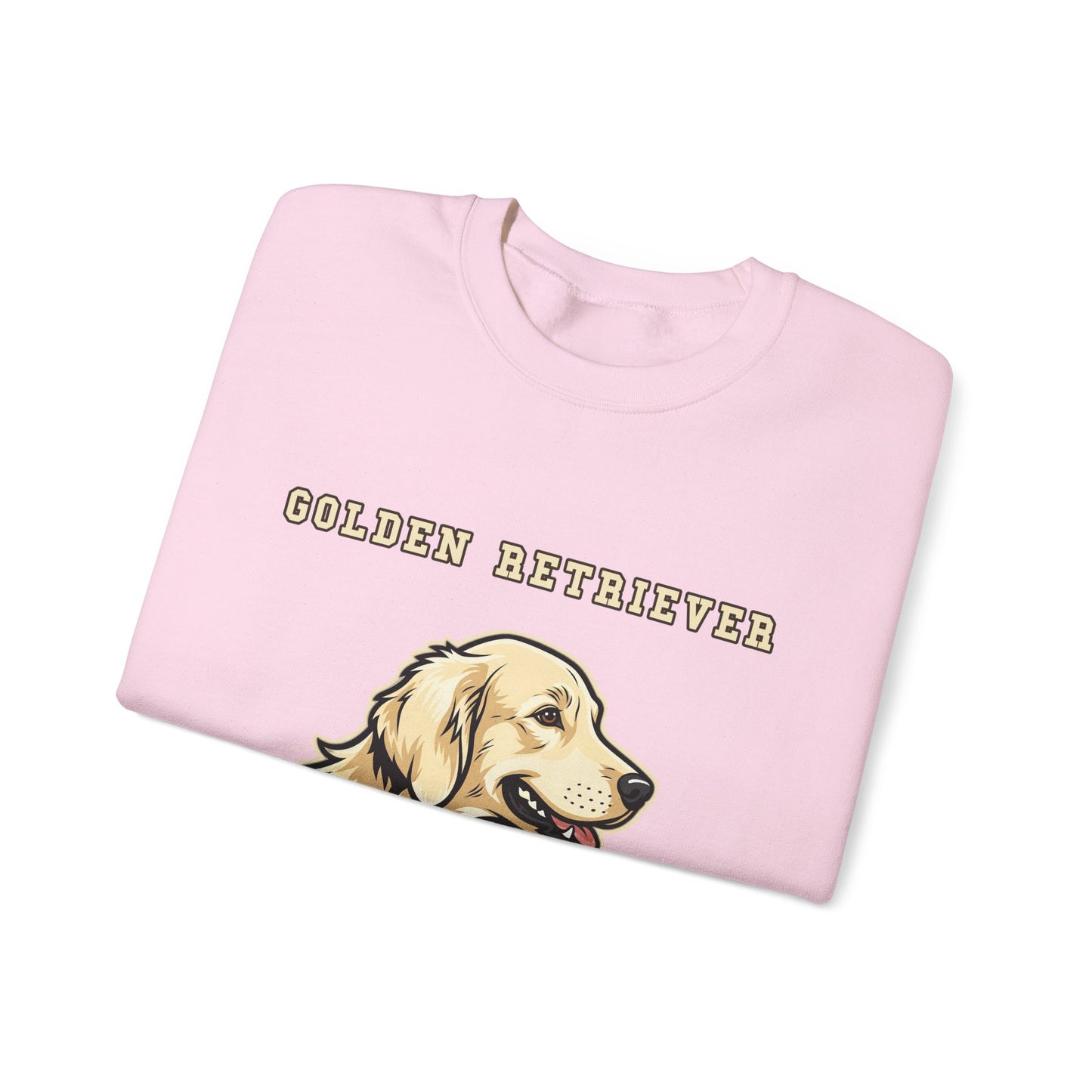 English Cream Golden Retriever Sweatshirt, Cream Golden Crewneck in Platinum Cream