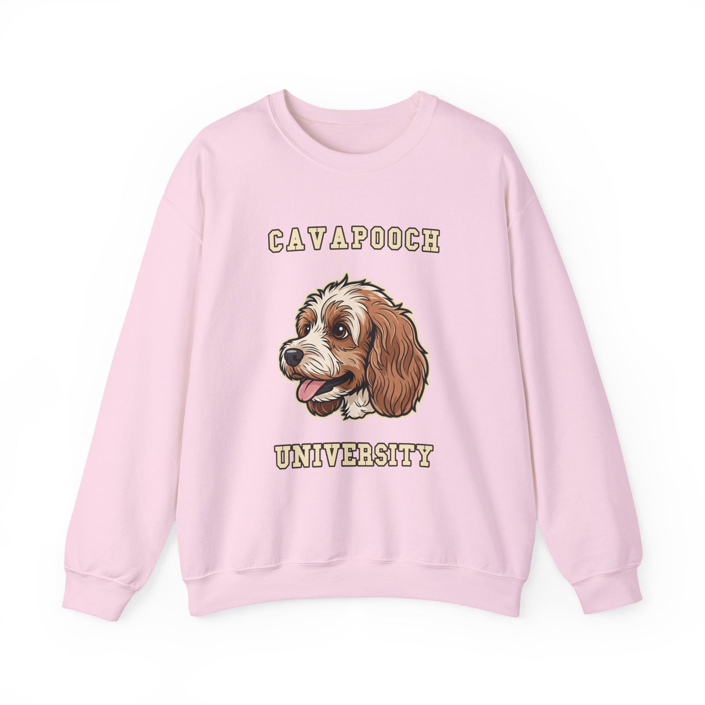 Cavapoo Gift Sweatshirt, Cavoodle Crewneck in Soft Wavy Coat