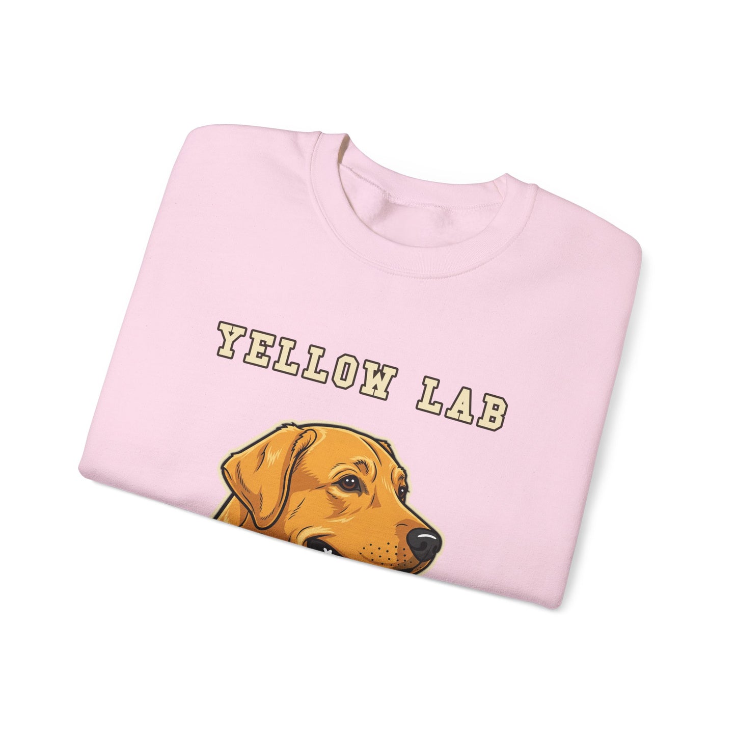 Labrador Sweatshirt, Yellow Lab Crewneck in Golden Yellow