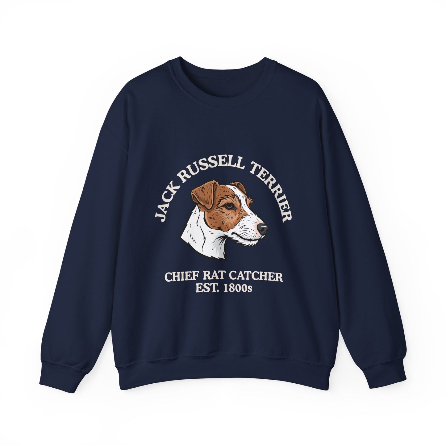 Funny Jack Russell Terrier Sweatshirt, JRT Mom Gift, Chief Rat Catcher Shirt, Parson Russell Crewneck, Vintage Farm Dog, Mens Dog Dad