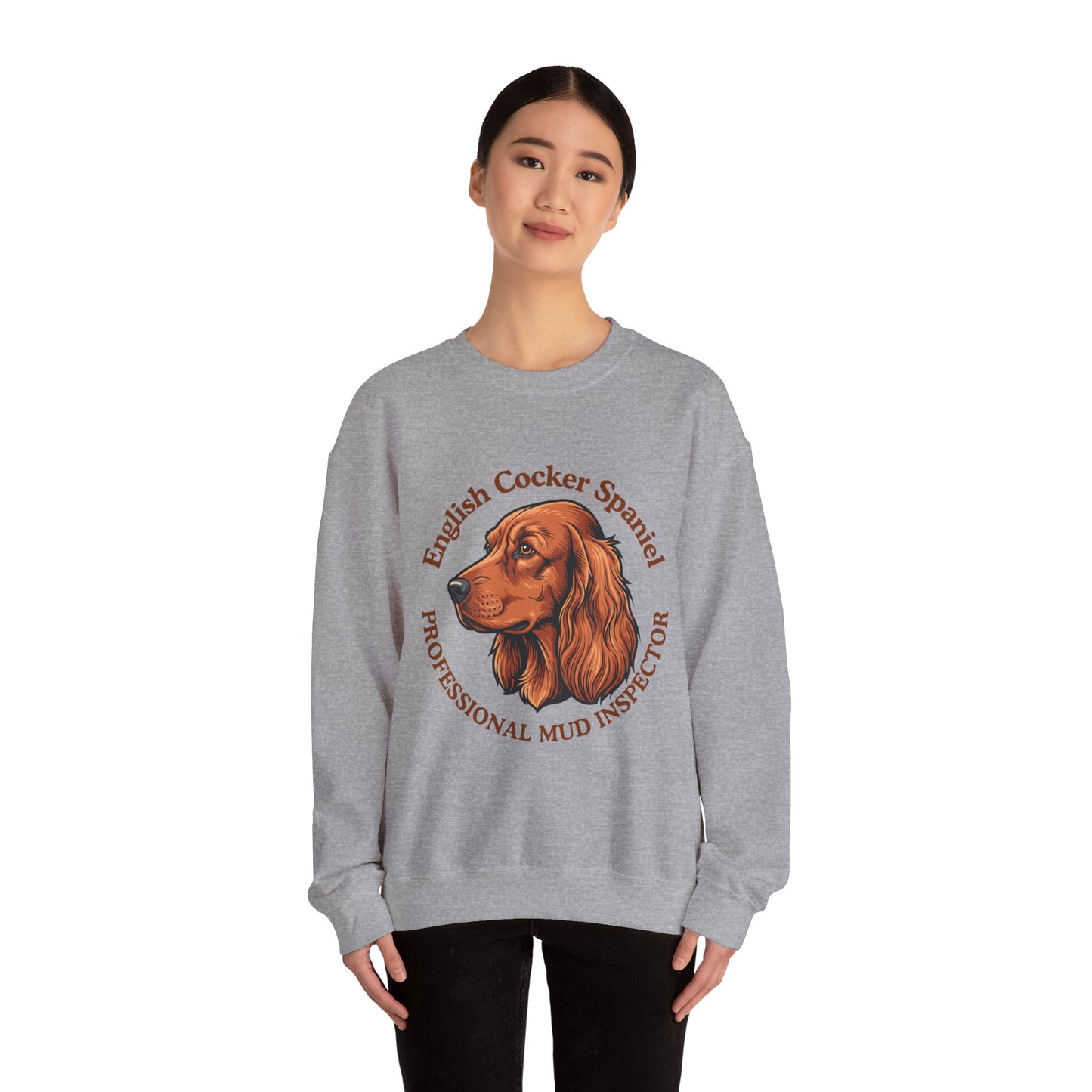Funny English Cocker Spaniel Sweatshirt, Mud Inspector Shirt, Field Spaniel Mom Crewneck, Bird Dog Dad Gift, Working Cocker, Hunting Dog